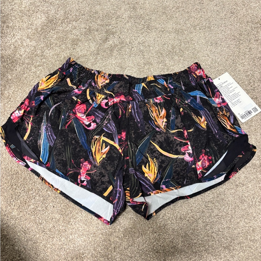 NWT Lululemon Hottie Hot LR Floral Shorts